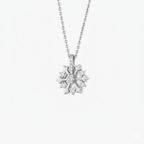 Collier flocon de neige rotatif