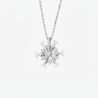 Collier flocon de neige rotatif