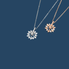 Collier flocon de neige rotatif