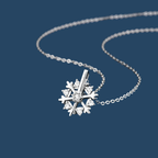 Collier flocon de neige rotatif