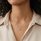 Collier flocon de neige rotatif